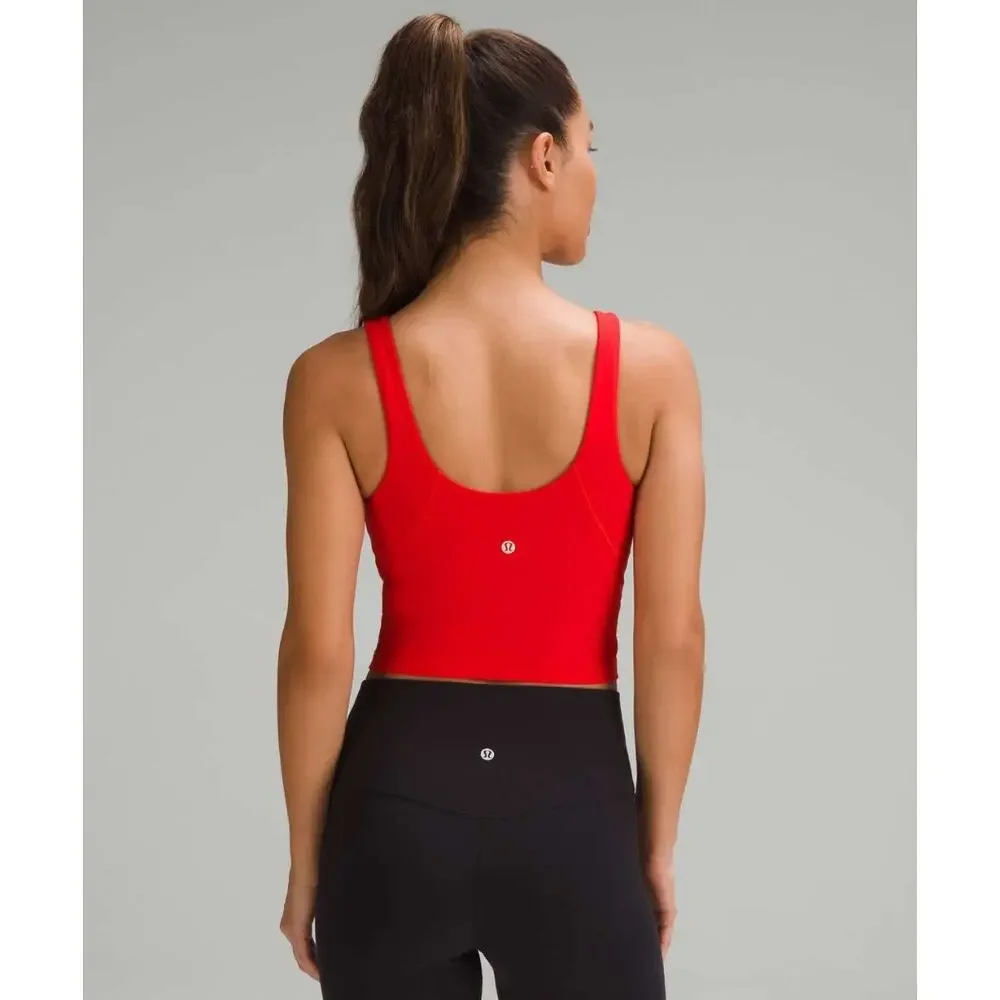 NWT Lululemon Align Tank Top True Red Sports Gym Workout Exercise Yoga Size 2 - Picture 3 of 3